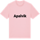 Pink Cotton t-shirt med Apalvik fetstil t-shirt