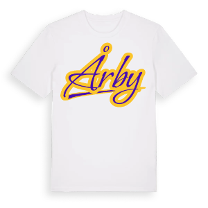 Årby baseball t-shirt – ekologisk bomull t-shirt från Pinshirt