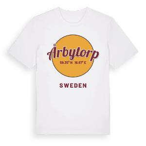 Årbytorp cirkel t-shirt – ekologisk bomull t-shirt från Pinshirt