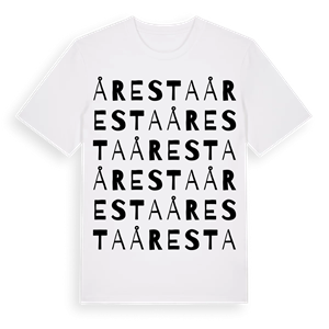 Åresta ordlek t-shirt – ekologisk bomull t-shirt från Pinshirt
