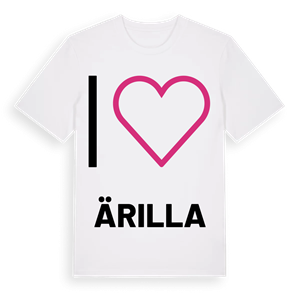 Jag älskar Ärilla t-shirt stort tryck – ekologisk bomull t-shirt från Pinshirt