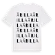 White t-shirt med Ärilla ordlek t-shirt