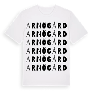 Arnö gård ordlek t-shirt – ekologisk bomull t-shirt från Pinshirt