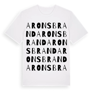 Arons brand ordlek t-shirt – ekologisk bomull t-shirt från Pinshirt