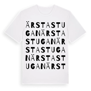 Ärstastugan ordlek t-shirt – ekologisk bomull t-shirt från Pinshirt