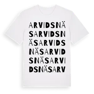 Arvidsnäs ordlek t-shirt – ekologisk bomull t-shirt från Pinshirt