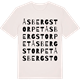 Vintage White t-shirt med Åsbergstorpet ordlek t-shirt