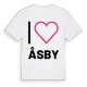 Jag älskar Åsby t-shirt stort tryck