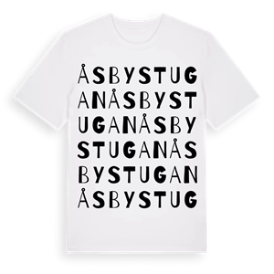 Åsbystugan ordlek t-shirt – ekologisk bomull t-shirt från Pinshirt
