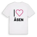 Jag älskar Åsen t-shirt stort tryck