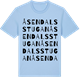 Blue Soul t-shirt med Åsendalsstugan ordlek t-shirt