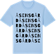 Blue Soul t-shirt med Åsens gård ordlek t-shirt