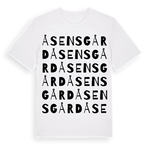 Åsens gård ordlek t-shirt – ekologisk bomull t-shirt från Pinshirt
