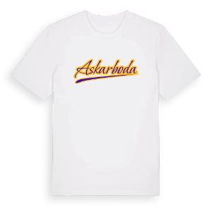 Askarboda baseball t-shirt – ekologisk bomull t-shirt från Pinshirt