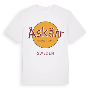 Åskärr cirkel t-shirt – ekologisk bomull t-shirt från Pinshirt
