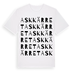 Askkärret ordlek t-shirt – ekologisk bomull t-shirt från Pinshirt