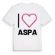 Jag älskar Aspa t-shirt stort tryck