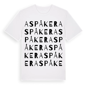 Aspåker ordlek t-shirt – ekologisk bomull t-shirt från Pinshirt