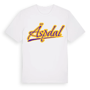 Äspdal baseball t-shirt – ekologisk bomull t-shirt från Pinshirt