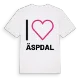 Jag älskar Äspdal t-shirt stort tryck