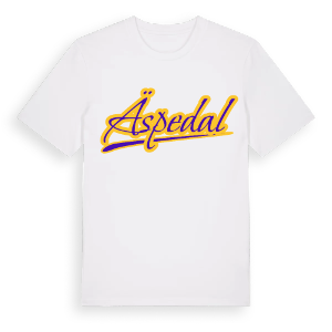 Äspedal baseball t-shirt – ekologisk bomull t-shirt från Pinshirt