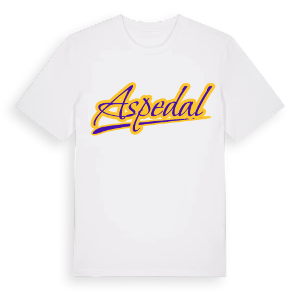 Aspedal baseball t-shirt – ekologisk bomull t-shirt från Pinshirt
