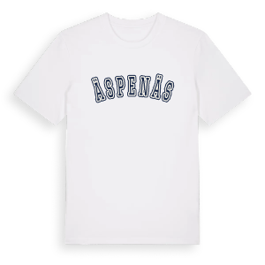 Äspenäs college t-shirt – ekologisk bomull t-shirt från Pinshirt