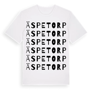 Äspetorp ordlek t-shirt – ekologisk bomull t-shirt från Pinshirt