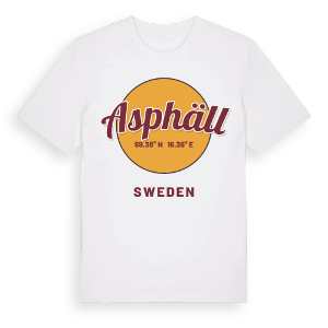 Asphäll cirkel t-shirt – ekologisk bomull t-shirt från Pinshirt