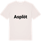 Vintage White t-shirt med Asplöt fetstil t-shirt
