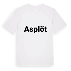 Asplöt fetstil t-shirt – ekologisk bomull t-shirt från Pinshirt