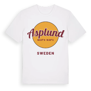 Asplund cirkel t-shirt – ekologisk bomull t-shirt från Pinshirt