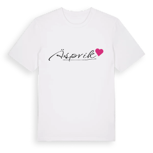 Äspvik hjärta t-shirt – ekologisk bomull t-shirt från Pinshirt