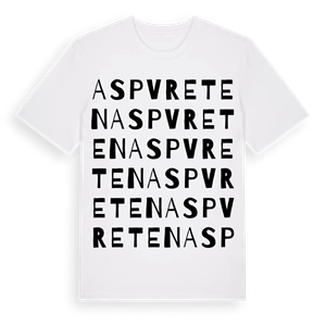 Aspvreten ordlek t-shirt – ekologisk bomull t-shirt från Pinshirt