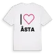 Jag älskar Åsta t-shirt stort tryck