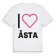 Jag älskar Åsta t-shirt stort tryck