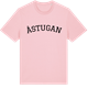Pink Cotton t-shirt med Åstugan böjd t-shirt
