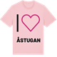 Pink Cotton t-shirt med Jag älskar Åstugan t-shirt stort tryck