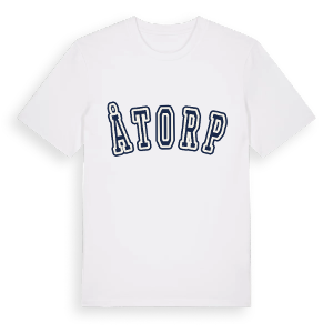 Åtorp college t-shirt – ekologisk bomull t-shirt från Pinshirt