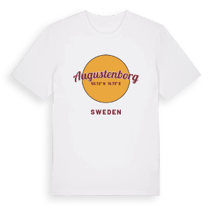 Augustenborg cirkel t-shirt – ekologisk bomull t-shirt från Pinshirt
