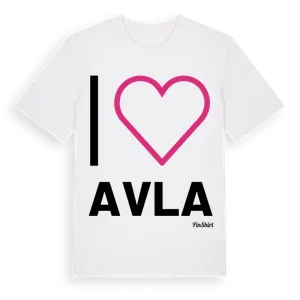 Jag älskar Avla t-shirt stort tryck – ekologisk bomull t-shirt från Pinshirt