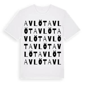 Avlöt ordlek t-shirt – ekologisk bomull t-shirt från Pinshirt