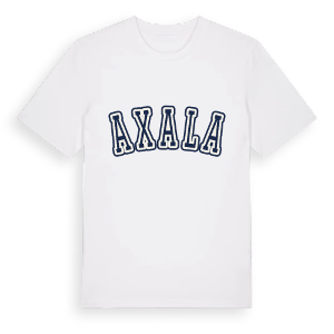 Axala college t-shirt – ekologisk bomull t-shirt från Pinshirt