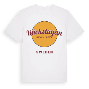 Bäckstugan cirkel t-shirt – ekologisk bomull t-shirt från Pinshirt