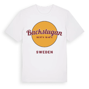Backstugan cirkel t-shirt – ekologisk bomull t-shirt från Pinshirt