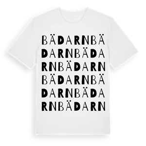 Bädarn ordlek t-shirt – ekologisk bomull t-shirt från Pinshirt