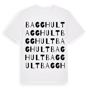 Bagghult ordlek t-shirt – ekologisk bomull t-shirt från Pinshirt