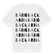 White t-shirt med Bångbackarna ordlek t-shirt