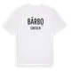 White t-shirt med Bärbo i Sverige t-shirt