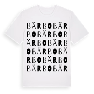 Bärbo ordlek t-shirt – ekologisk bomull t-shirt från Pinshirt